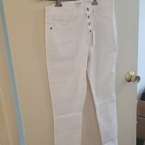 Frame High rise skinny jeans